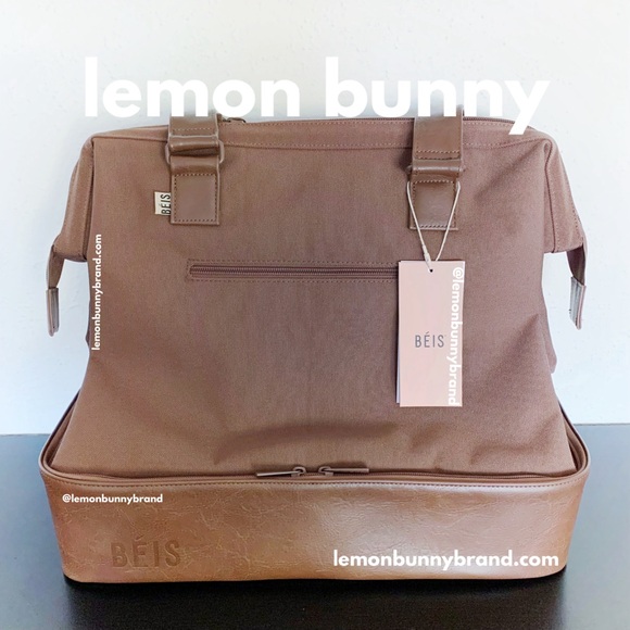 BÉIS The Mini Weekender in Maple Brown Brand New NWT